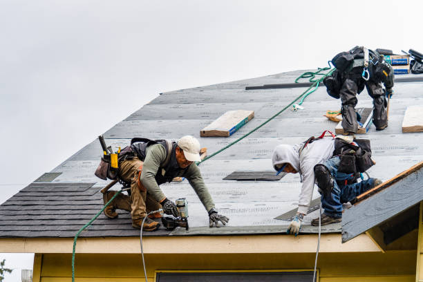 Professional Roofing technician working in King, NC